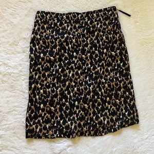 ann taylor cheetah print skirt